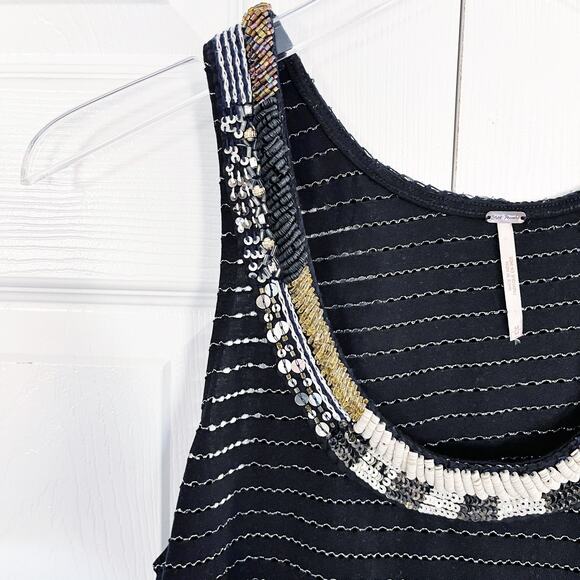 Free People Aztec Louie Beaded Tank Top - Picture 2 of 10
